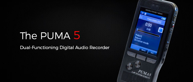 The New PUMA 5 Digital Voice Recorder